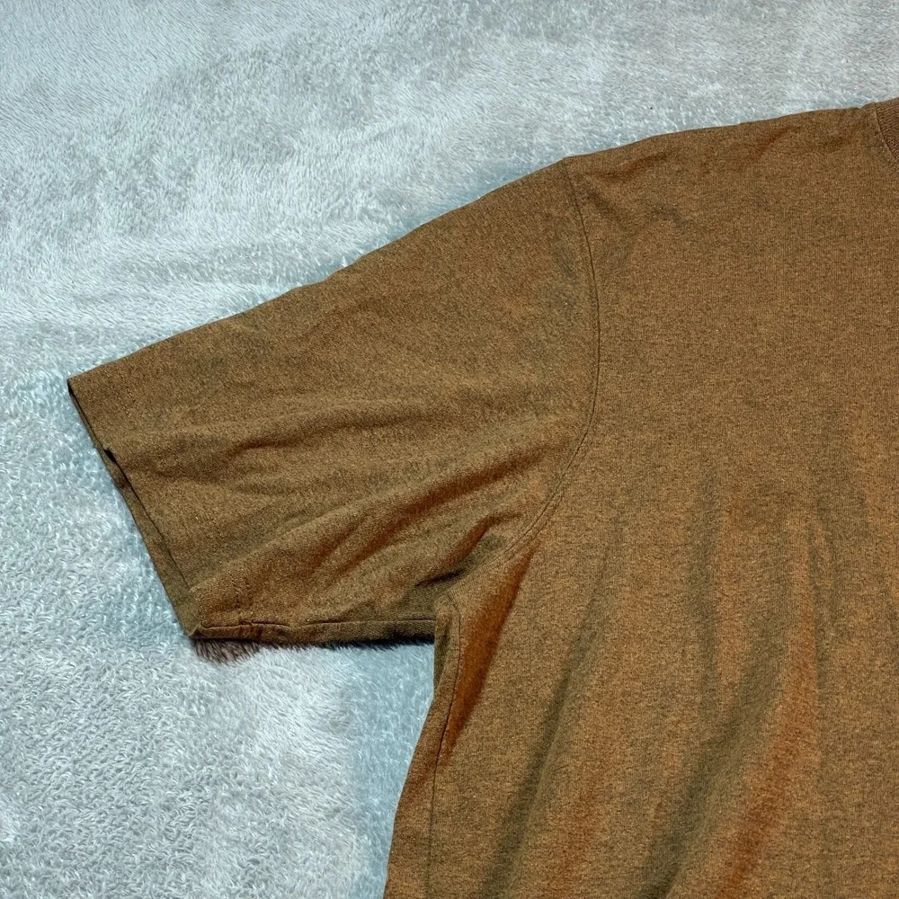 Carhartt Shirt Men's Large Brown Tall Loose‎ Fit K87 B00 Utility Outdoorsy Fall
